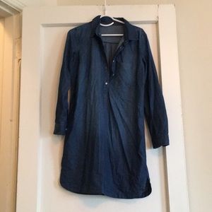 Light chambray denim dress